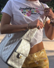 T-shirt blanc coupe slim imprimé couleur