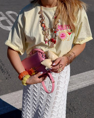 T-shirt oversize tendance gothique en coton