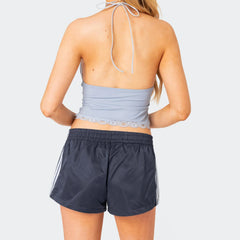 Short basique streetwear à bandes latérales