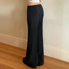Pantalon évasé à patchwork irrégulier