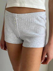 Short en jean rétro délavé et ample