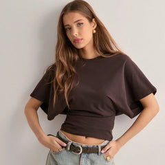 T-shirt décontracté à manches larges