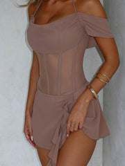 Robe mini Zalandia couleur beige