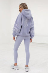 Sweat à capuche épais et ample imprimé