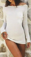 Robe moulante à manches longues et bandage fin
