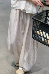 Tencel Linen Relaxed Wide Leg Pants