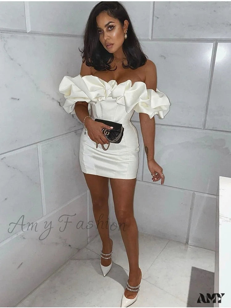 Amy Fashion - Classic Elegant Party Club Wear Slim Fit Bodycon Dress