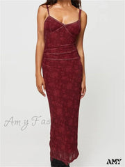 Amy Fashion - Women Sleeveless Strap Summer Vintage Floral V-Neck Party For Cocktail Beach Vestido