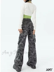 Amy Fashion - Women’s Slacks Aesthetic Clothing Vintage Harajuku New Women Clothes For Teenagers