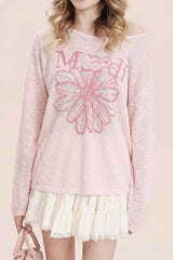 Relaxed Graphic Daisy Cover Up
