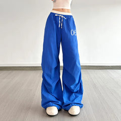 Pantalon de sport imprimé à cordon de serrage