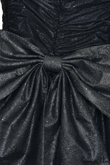 Bodycon Sequined Strapless Bow Party Dress