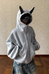 Sweat à capuche American Panel Rivet avec oreilles de doberman
