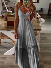 Robe débardeur dégradée à col V 