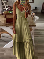 Robe débardeur dégradée à col V 