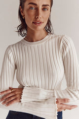 Sous-vêtement technique en maille fine unie à col rond côtelé