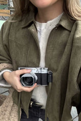 blouson aviateur zippé à manches chauve-souris