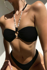 Chic Adjustable Halter Bikini Set