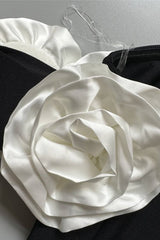 Robe de soirée asymétrique à bretelles, ourlet asymétrique, imprimé floral 3D, style sirène