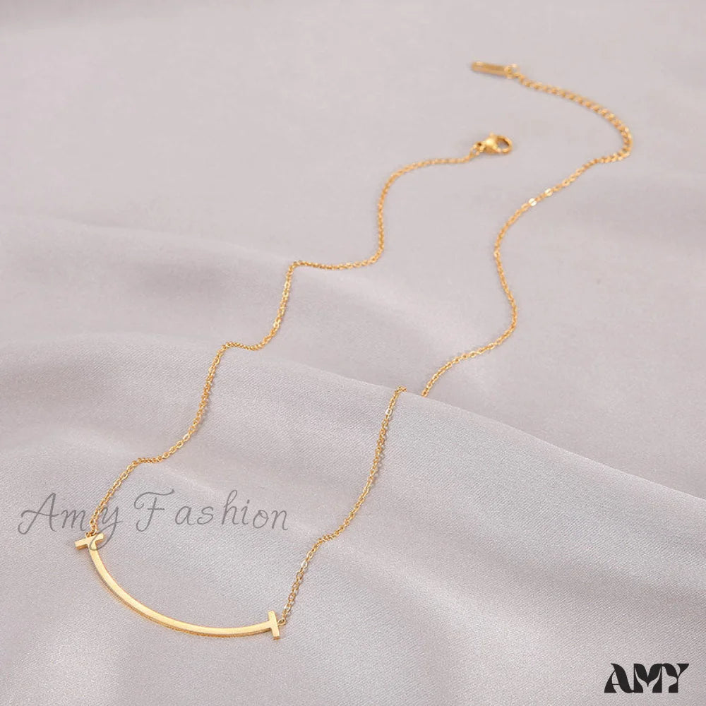 Designable Unique Smile Line Necklaces