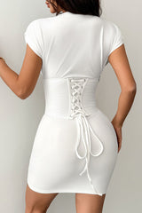 Bustier Waistband Mini Slim Bodycon Dress