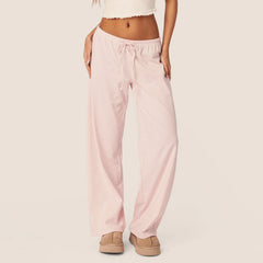 Pantalon de pyjama rayé à cordon de serrage
