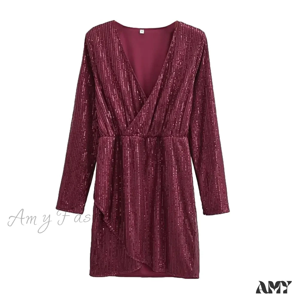 Elegant Wedding Sexy V Neck Lace Low Cut Long Sleeve Holiday Puff Sleeves Bride Gown Party Dress