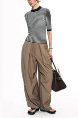 Vintage Wide-Leg Flowing Pants