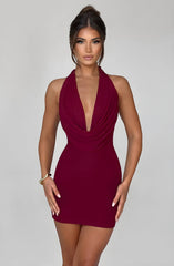 Robe de soirée mini classique à dos nu
