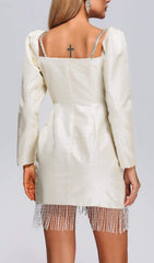 Robe courte à manches bouffantes Syre 