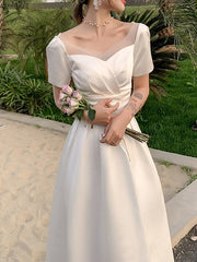 Robe de soirée française simple 