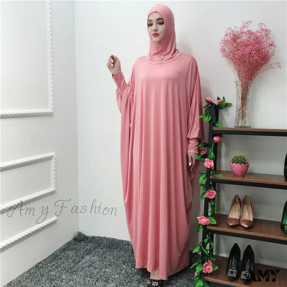 Ramadan Muslim Prayer Hijab Garment Fashion Hooded Abaya Full Cover Long Sleeve Islam Dubai Modest