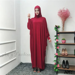 Ramadan Muslim Prayer Hijab Garment Fashion Hooded Abaya Full Cover Long Sleeve Islam Dubai Modest