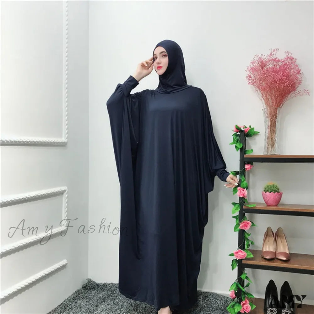 Ramadan Muslim Prayer Hijab Garment Fashion Hooded Abaya Full Cover Long Sleeve Islam Dubai Modest