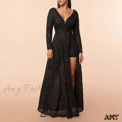 Summer Elegant Embroidered Sleeveless V-Neck Slim Wedding Bridesmaid Long Maxi Dress