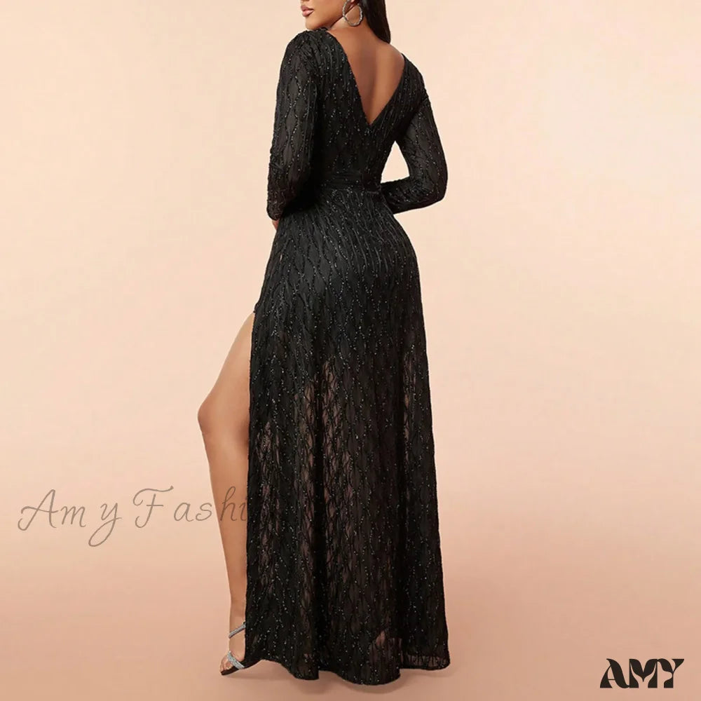 Summer Elegant Embroidered Sleeveless V-Neck Slim Wedding Bridesmaid Long Maxi Dress
