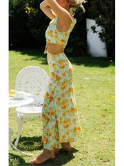 Robe sans manches arrivant à la taille 