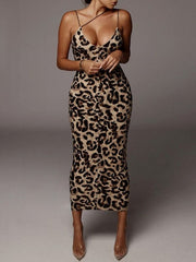 Robe à col en V 