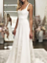 Robe de mariée longue sans manches 