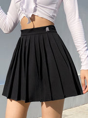Jupe plissée taille haute et moulante 