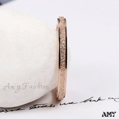 Titanium Steel Minimalist Simple Closed Rings Rose Gold / 6