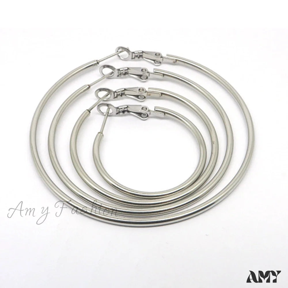 Wholesale Stainless Steel Multiple Sizes Hoop Earrings