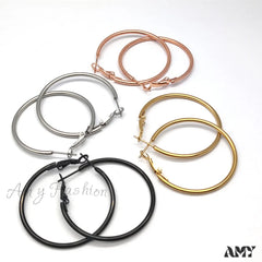Wholesale Stainless Steel Multiple Sizes Hoop Earrings