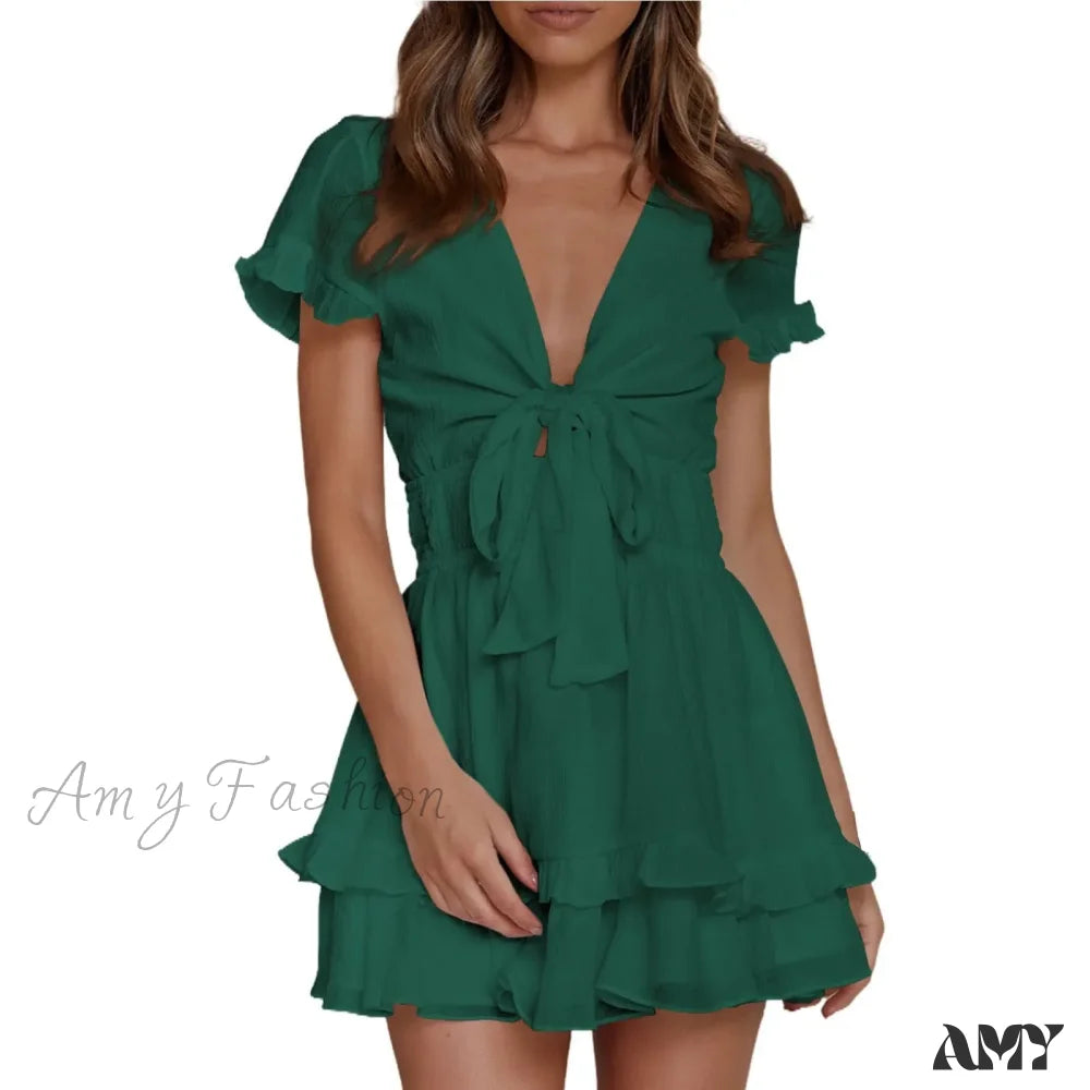 Women’s Long Silk Like Tie Back 2 Piece Set Casual And Sexy Wear Fall Cotton Sleeve Pajamas Dress