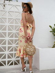 Robe sexy imprimée à découpes 