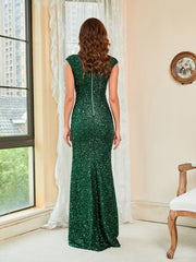 Robe de soirée à sequins haute pression 